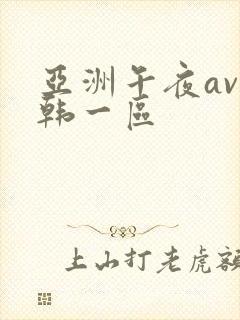 亚洲午夜av日韩一区