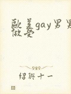 欧美gay男男做受