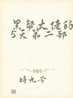 黑帮大佬的365天第二部