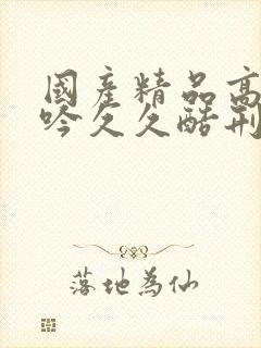 国产精品高潮呻吟久久酷刑