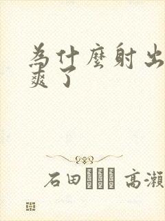 为什么射出来就爽了封面