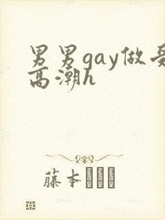 男男gay做受高潮h