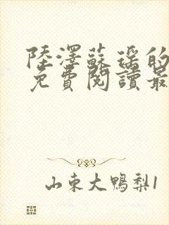 陆泽苏瑶的小说免费阅读最新章节