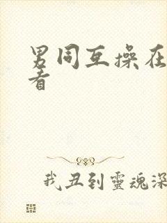 男同互操在线观看