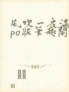 风吹一夜满关山po版笔趣阁