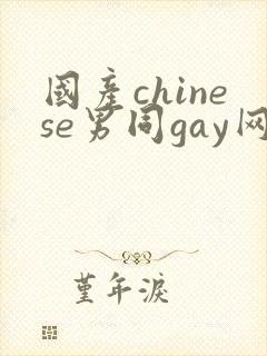 国产chinese男同gay网站封面