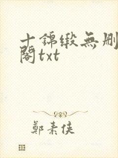 十锦缎无删笔趣阁txt封面