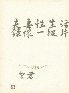 夫妻性生活黄色录像一级片封面