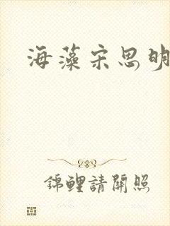 海藻宋思明结局