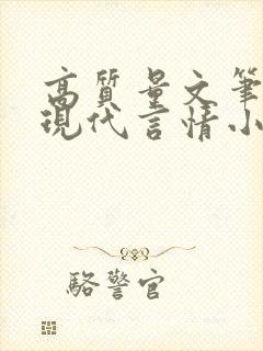 高质量文笔好的现代言情小说封面