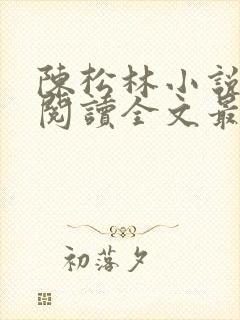 陈松林小说免费阅读全文最新章节