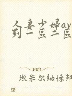 人妻少妇av系列一区二区