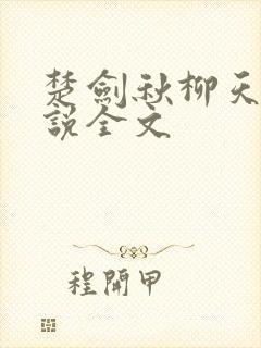 楚剑秋柳天瑶小说全文封面