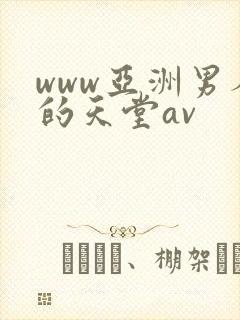 www亚洲男人的天堂av封面