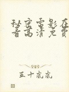 秘密电影在线观看高清免费版