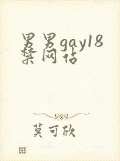 男男gay18禁网站