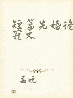 短篇先婚后爱甜宠文