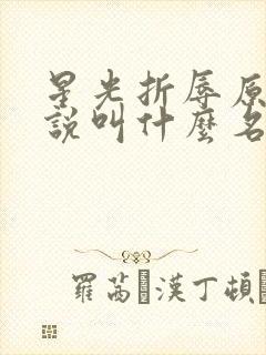 星光折辱原著小说叫什么名字