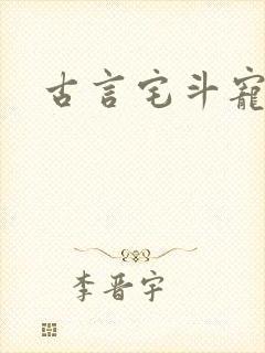 古言宅斗宠文
