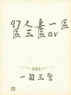 97人妻一区二区三区av