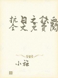 抗日之铁血战将全文免费阅读封面