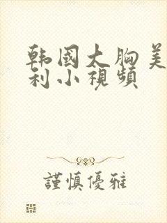 韩国大胸美女福利小视频