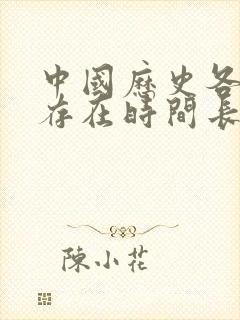 中国历史各朝代存在时间长短排序