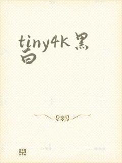 tiny4k黑白