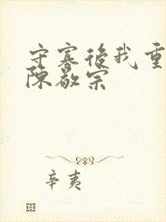 守寡后我重生了陈敬宗