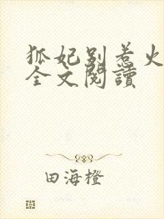 狐妃别惹火免费全文阅读