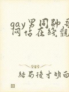 gay男同帅哥网站在线观看