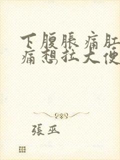 下腹胀痛肛门胀痛想拉大便又拉不出来难受