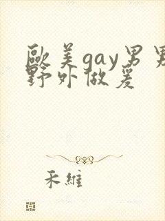 欧美gay男男野外做爰