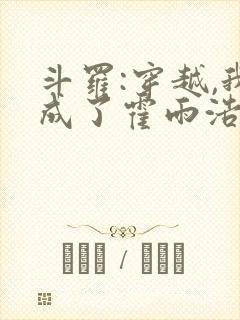 斗罗:穿越,我成了霍雨浩封面