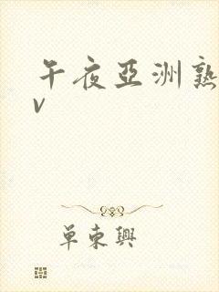 午夜亚洲熟女av