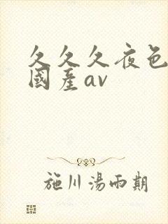 久久久夜色精品国产av