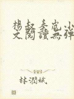 杨叔秦岚小说全文阅读无弹窗