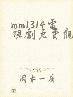 mm1314电视剧免费观看高清封面