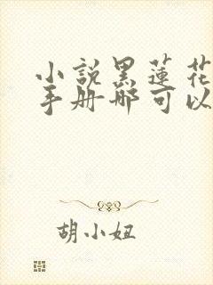 小说黑莲花攻略手册哪可以找到封面