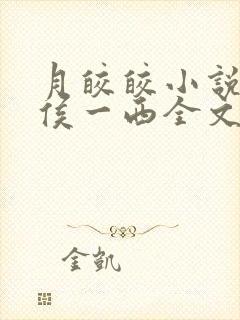 月皎皎小说by侯一西全文免费阅读