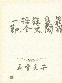 一号狂枭最新章节,全文阅读无弹窗