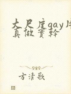 大尺度gay片真做实干封面