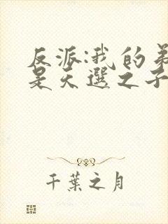 反派:我的弟弟是天选之子