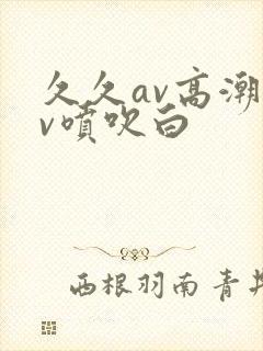 久久av高潮av喷吹白封面