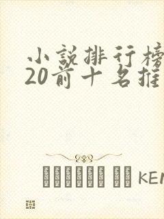小说排行榜2020前十名推荐封面