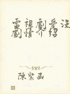 电视剧爱没有错剧情介绍封面