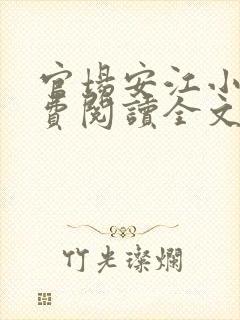 官场安江小说免费阅读全文