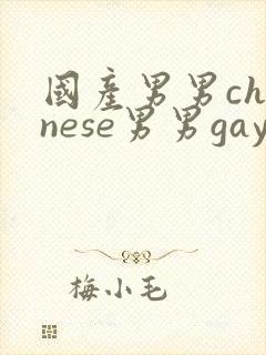 国产男男chinese男男gaygay网站封面