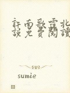 许南歌霍北宴小说免费阅读全文最新章节封面