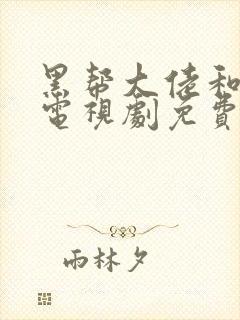 黑帮大佬和我的电视剧免费看封面